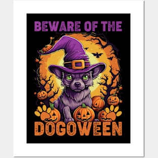 Beware the Dogoween Witch Pup! Posters and Art